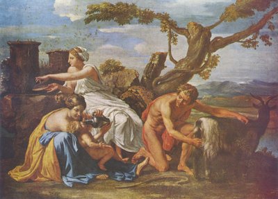 Jupiter enfant nourri par la chèvre Amalthée - Nicolas Poussin